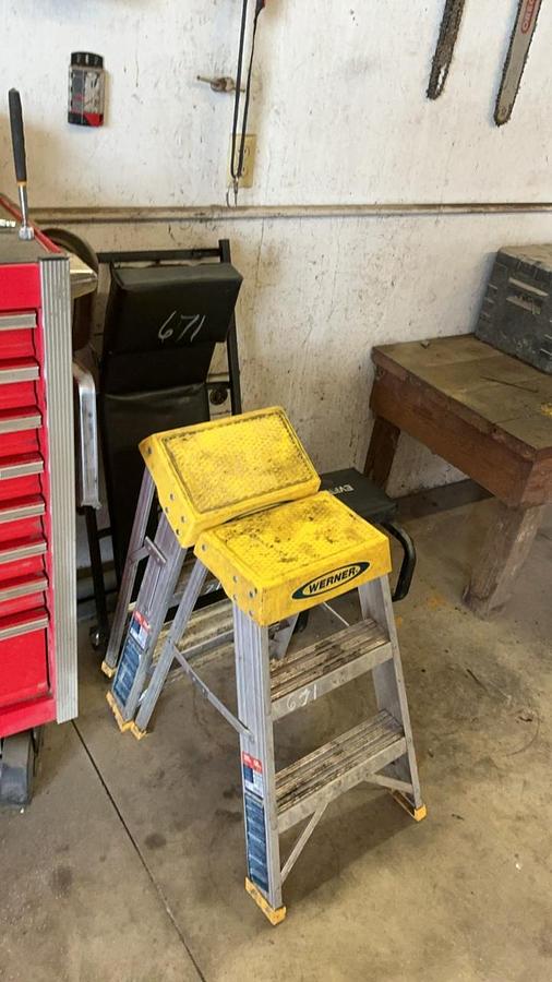 Used Small Stepladders and Creepers