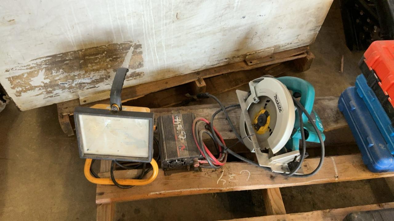 Used Makita Circular Saw, Inverter and Light