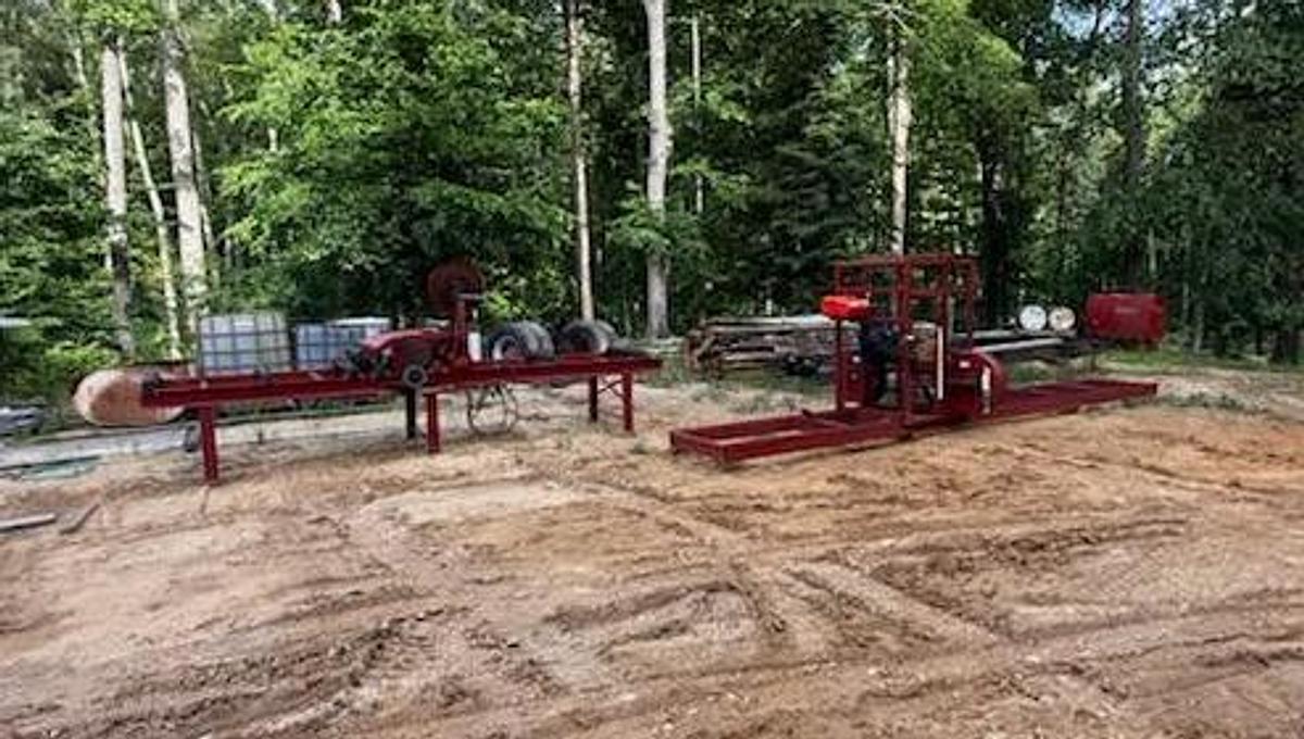 Used Zimmerman Machinery Horisonial Bandmill + A 2 Blade Edger