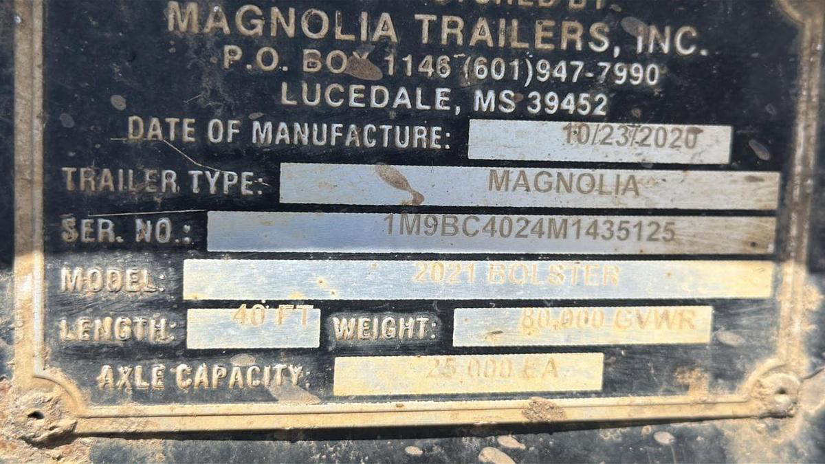 Used 2021 Magnolia Log Trailer