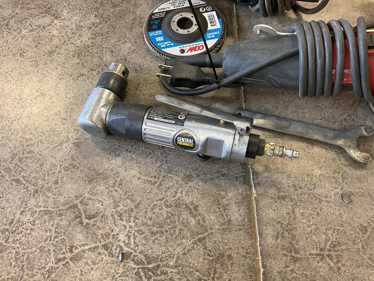 Used Milwaukee 4 1/2” Grinder and Dewalt Drill