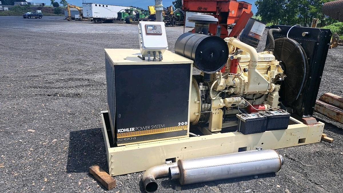 Used Detroit 671 Genset with Kohler 200R0ZD Generator