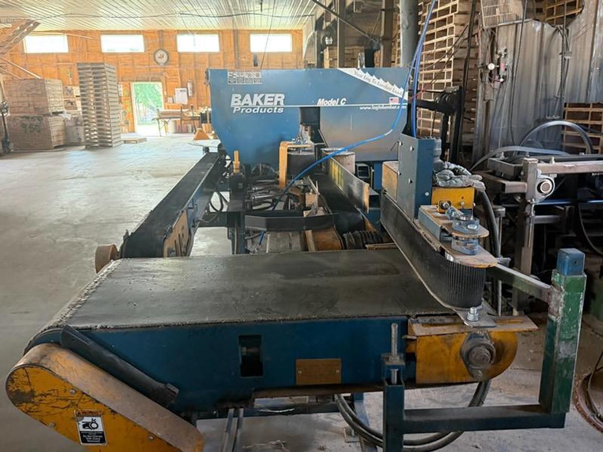 Used Baker C Double Head Band Resaw Pac Saw