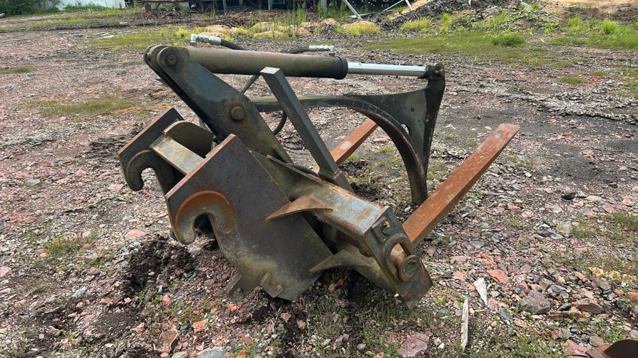 Used Loader Forks with Hyd Clamp