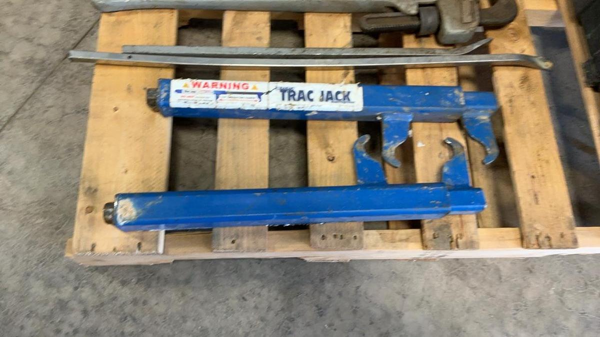 Used Hydraulic/Air Jack, Sledge and Assorted Tools