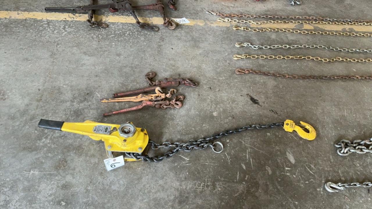 Used Lever Hoist and Lever Binders