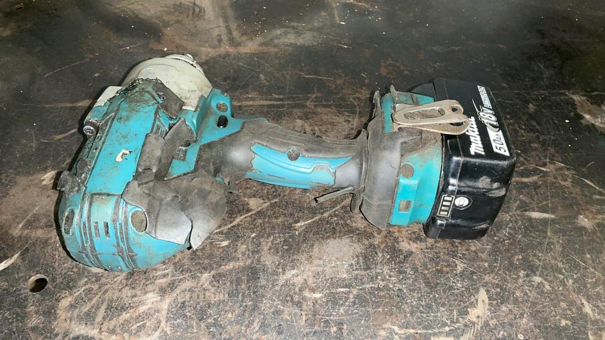 Used Makita Reciprocating Saw, Impact Driver, and Battery Charger