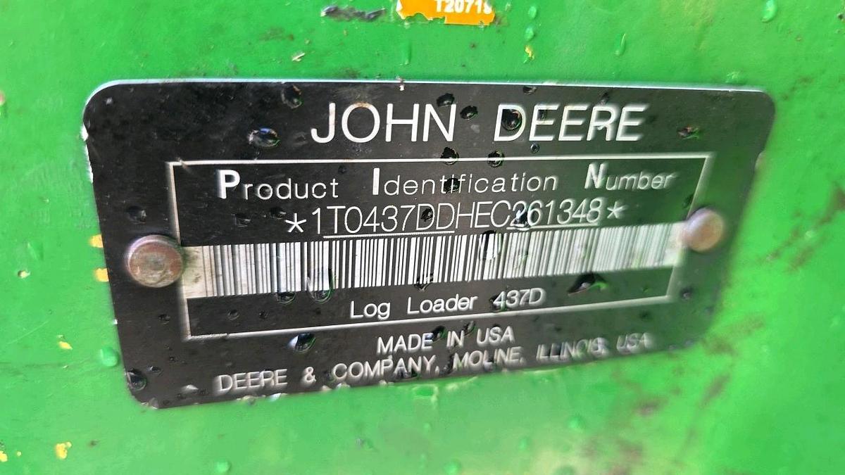 Used 2014 John Deere 437 Knuckleboom Loader