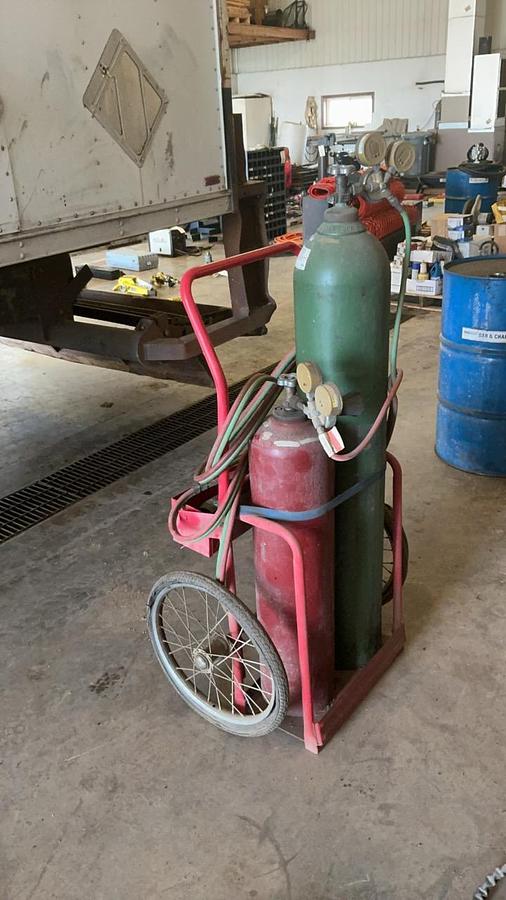Used Cutting Torch Set on Cart