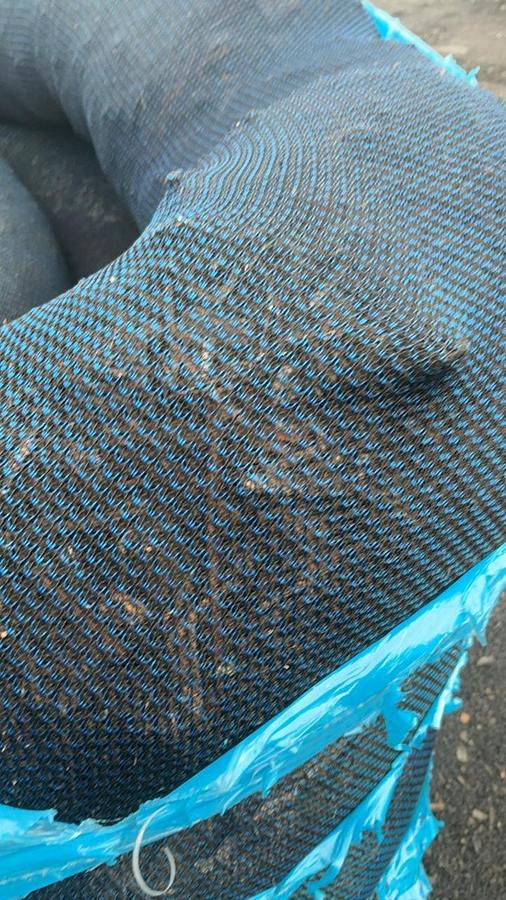Used Erosion Control Tube