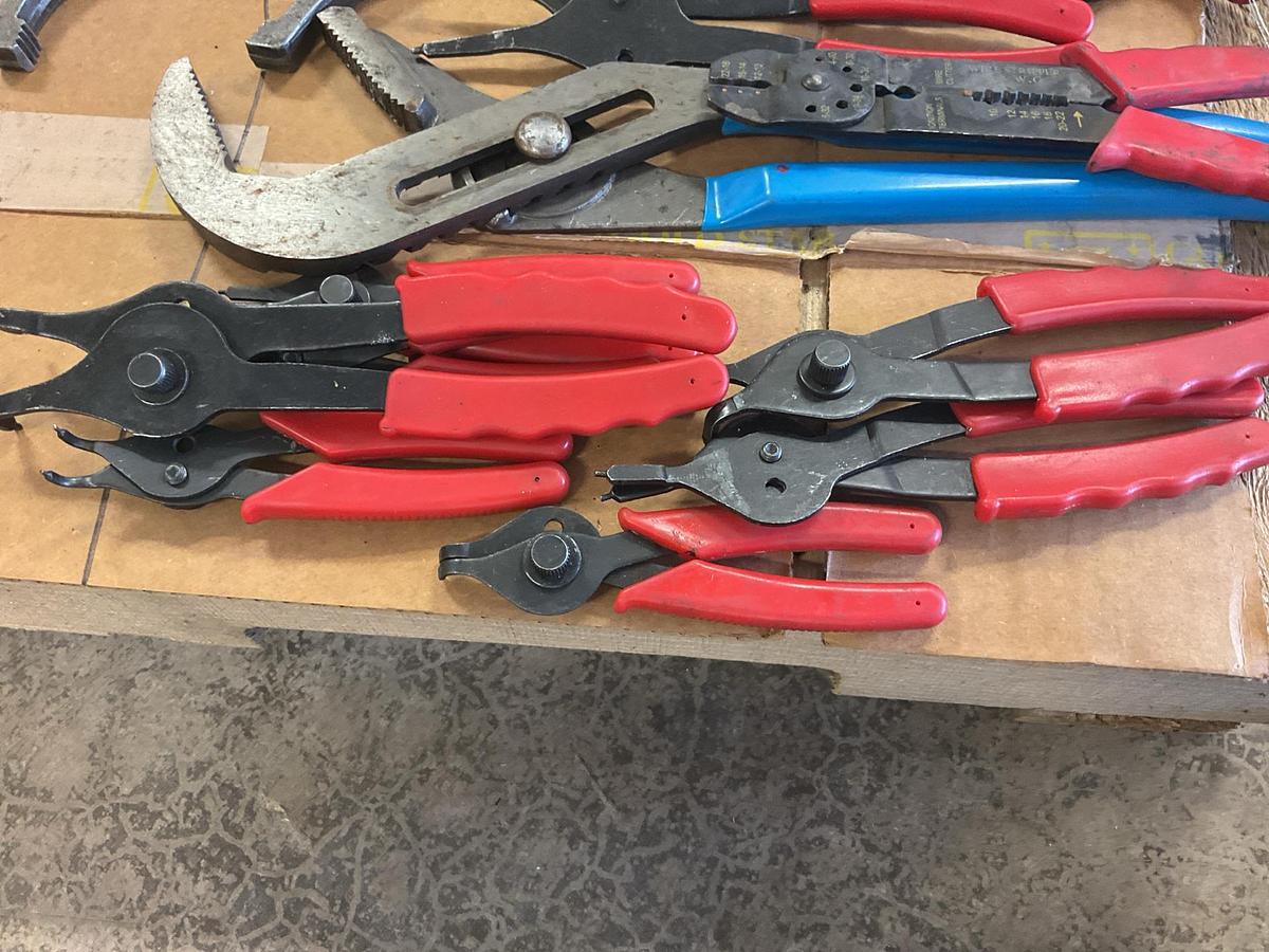 Used Snap Ring Pliers and Filter Wrench