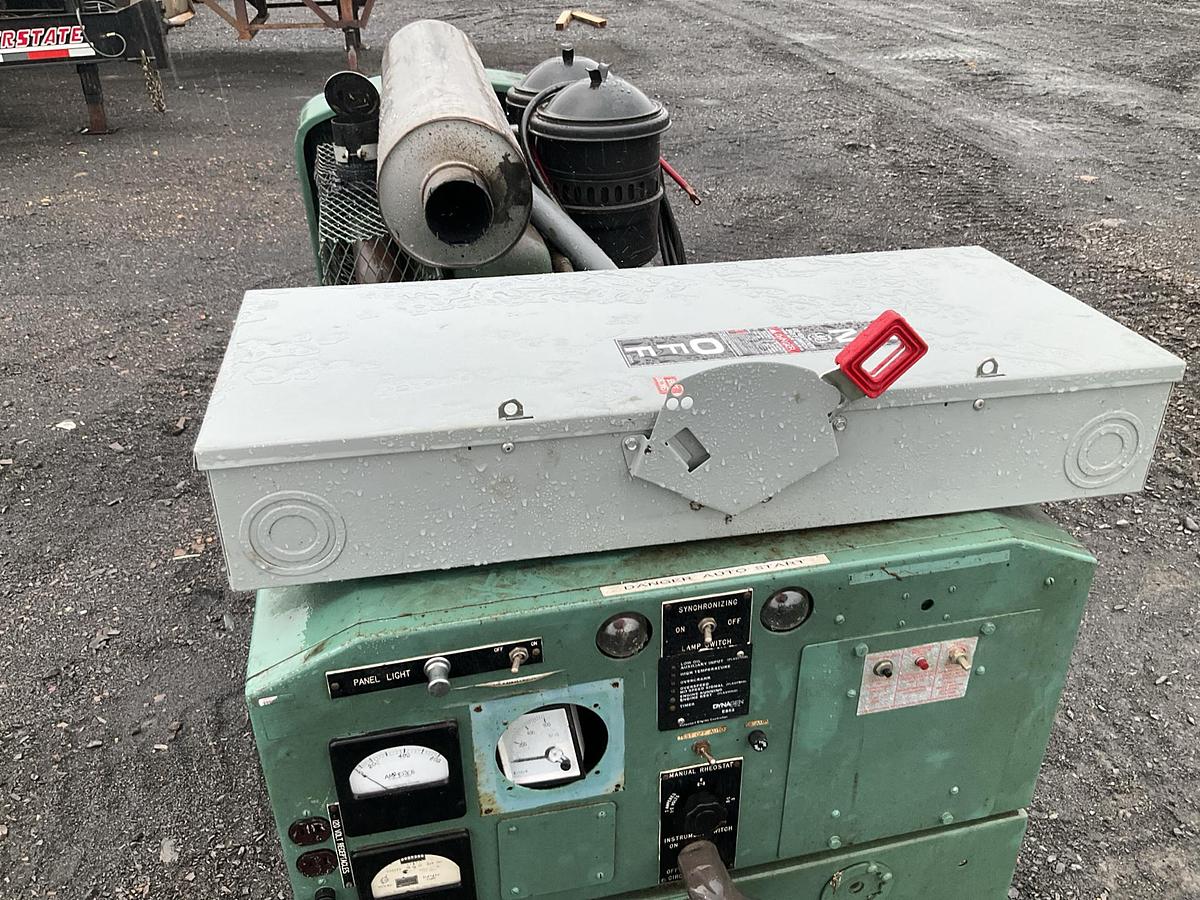 Used Detroit 671 100 KW Genset with Delco A.C. Y1-4634 Generator