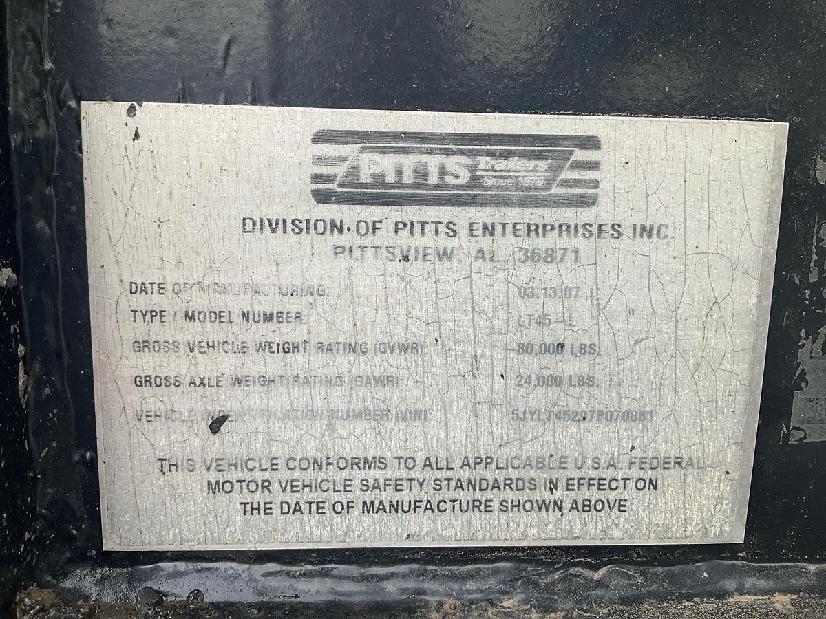 Used 2007 PITTS LT45-L Log Trailer