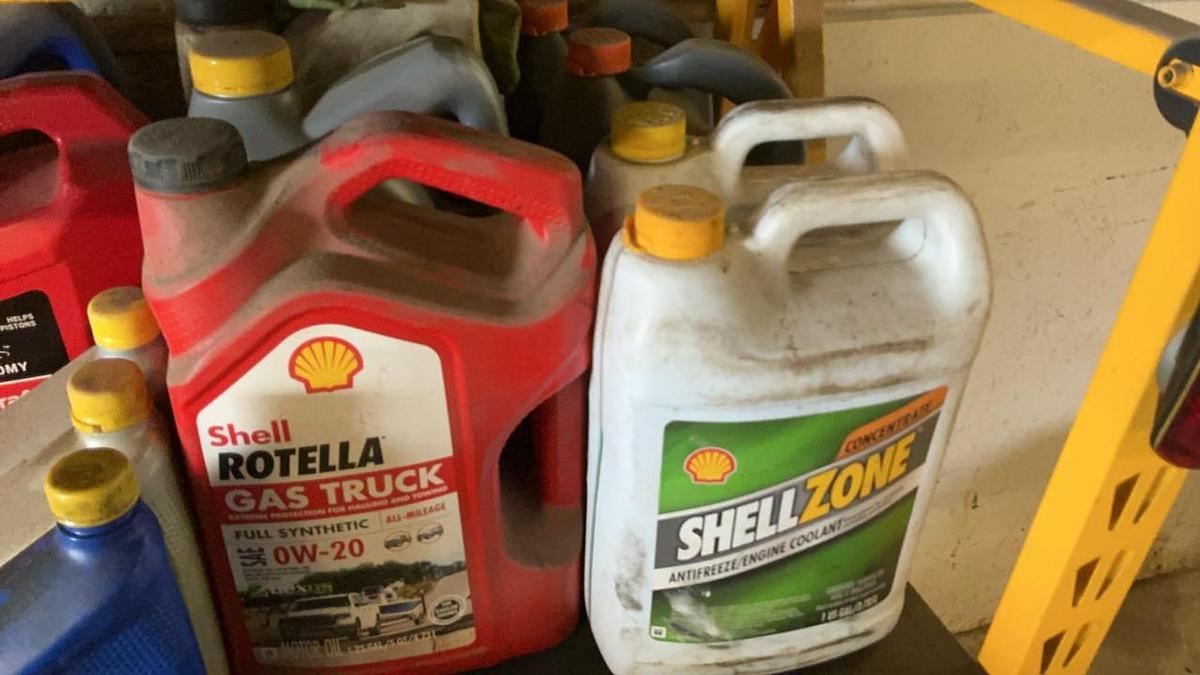 Used Dewalt Shelf and Misc. Grease and Oil