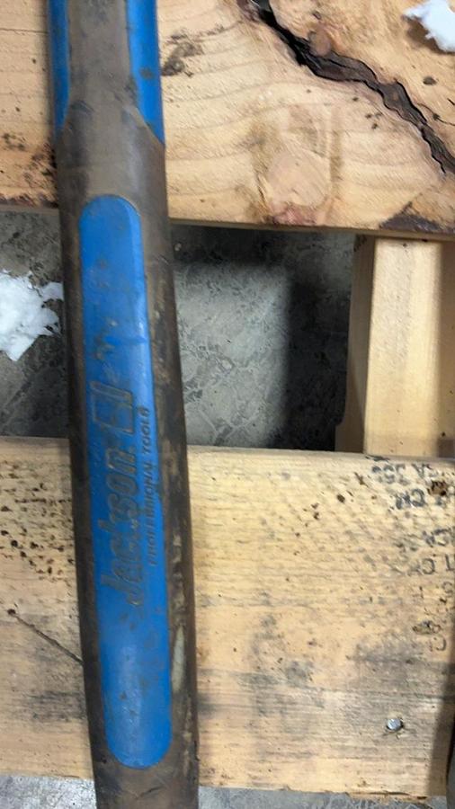 Used Hydraulic/Air Jack, Sledge and Assorted Tools