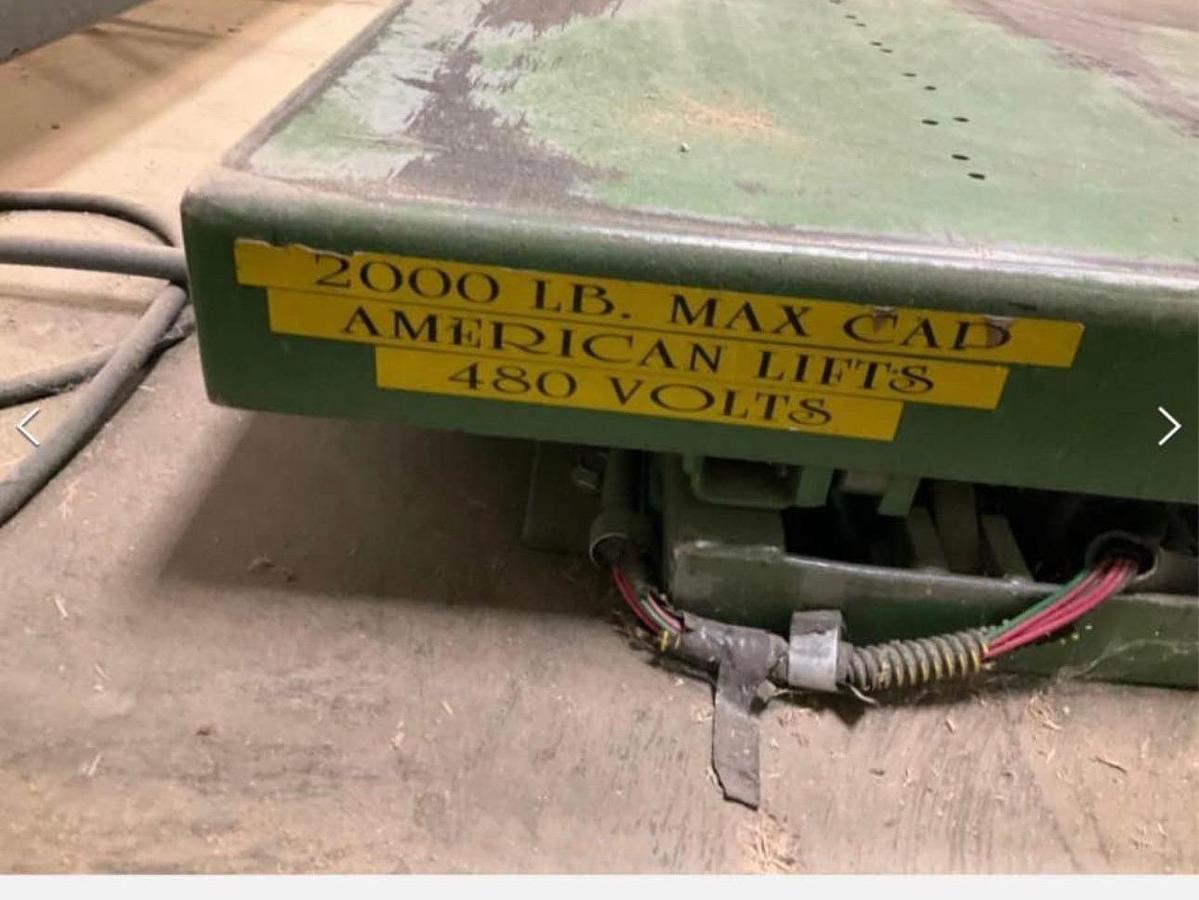 Used American Lifts 2,000 lb. Capacity Scissor Lift Table
