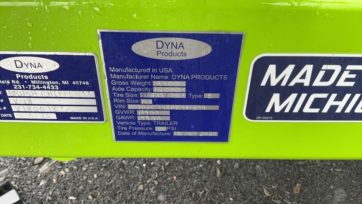 Used 2024 Dyna Vortex V-18 Brush Chipper