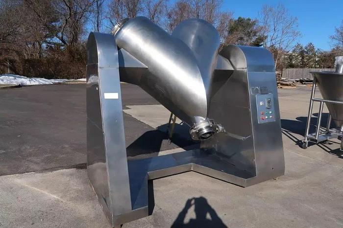 Used 20 CU. FT. TWIN SHELL "V" BLENDER - ALL STAINLESS STEEL