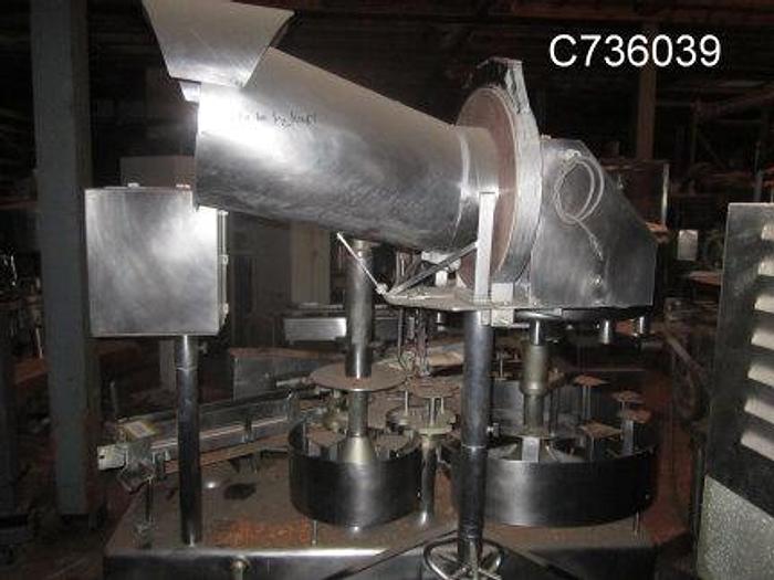 Used Filler, Bottle, 10-valve, Rotary, Fogg, S/st, 3/4 HP, #C736039