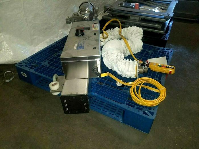 1000 Lb Carpenter Crane Hoist Lift Stainless Steel Food Clean Room Pharmaceutical Watch Video!