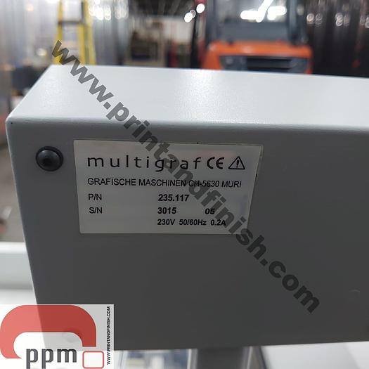 Used Eurofold Multigraf 235 Paper Folder With Foldmaster Stream Delivery & EF 2100 Batch Counter