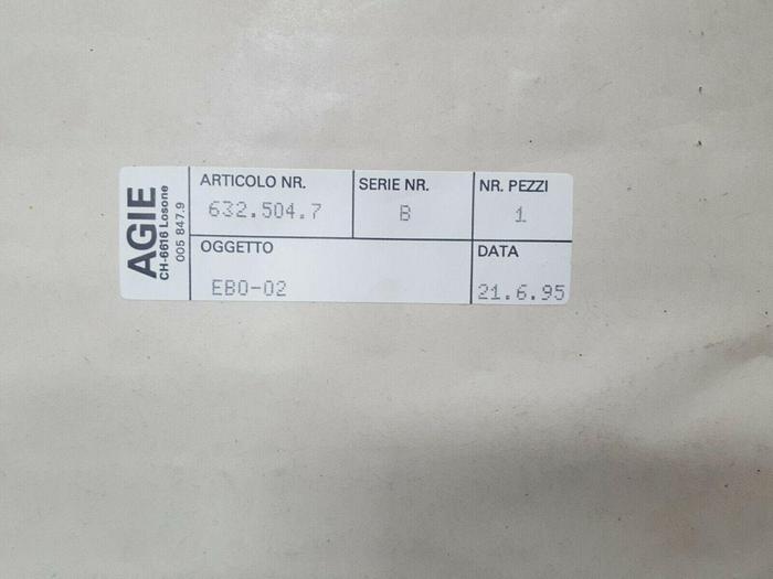 Agie EDM Circuit Board 632.504.7 EB0-02 B GH100