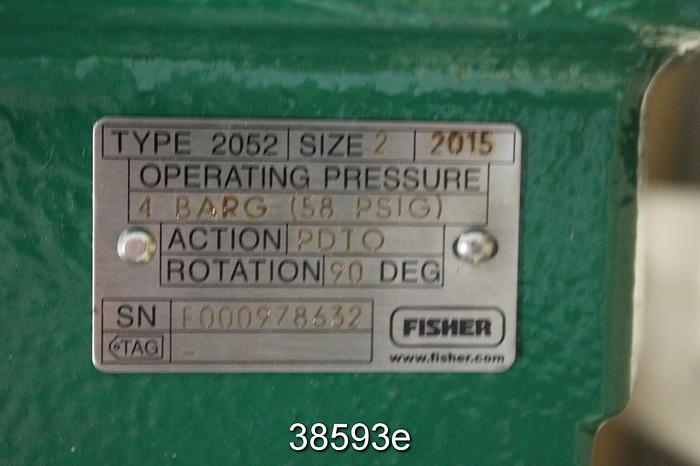 Unused Fisher 6" Vee Ball Control Valve, V150, 2052 Actuator, Fieldvue DVC 6200 Positioner #38593