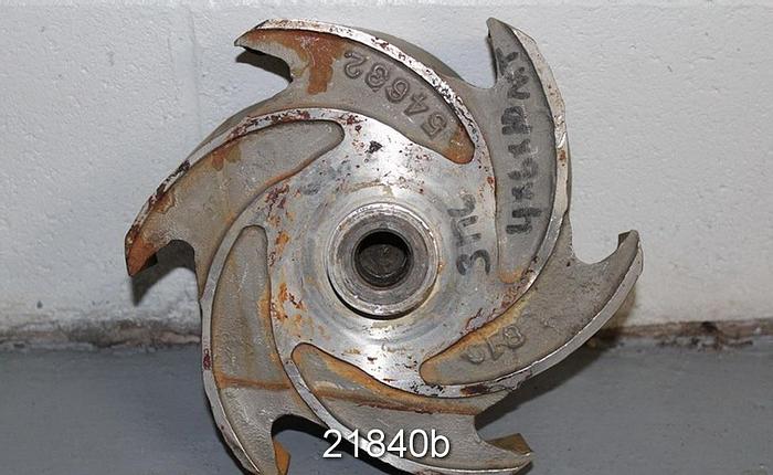 Used Goulds 3196 Impeller, 9.5", 6-Vane, Casting No.: 54632 (For 4x6x10 Pump) #21840