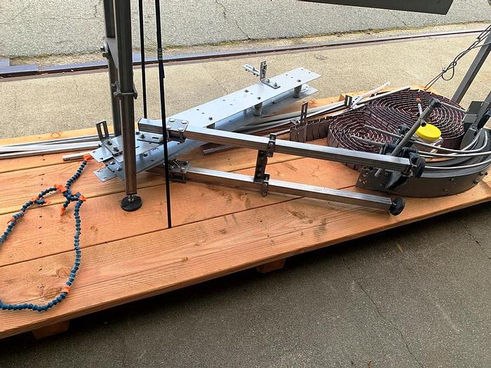 Used Conveyor, Belt, 3.25" X 16', S/st, 90 Deg Turn #S744441