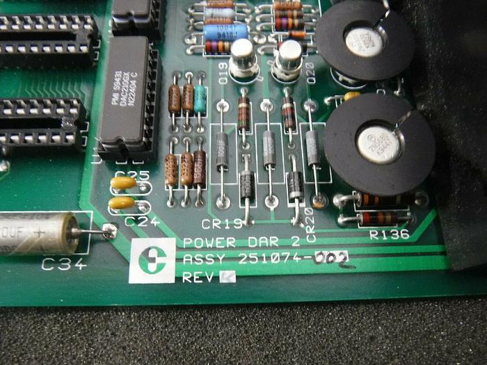 Used Electroglas 251074-002 Power DAR 2 PCB Card Rev. K