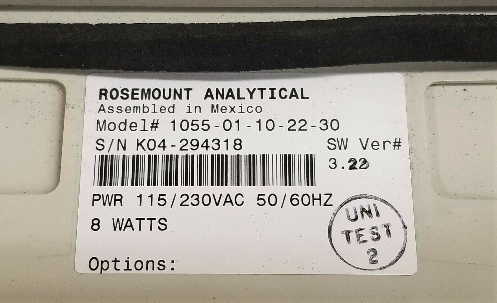 Used Rosemount SoluComp II Ozone Analyzer