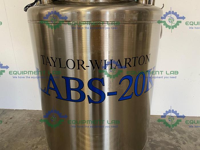 Used Taylor Wharton LABS20K LN2 Liquid Nitrogen Cryogenic Storage w/ Kryos Controller