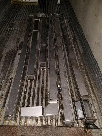 Used HOFFMAN Feed-Through Wireway, stainless steel LOT F44W120SS F44W48SS 90 ect!