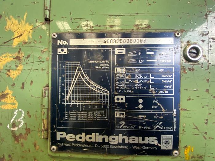 Used Peddinghaus Peddiworker 1100G Ironworker
