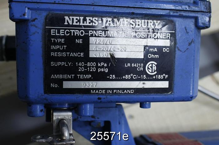 Used Neles Jamesbury R11LA01AJJL 1" Air Operated Ball Valve #25571