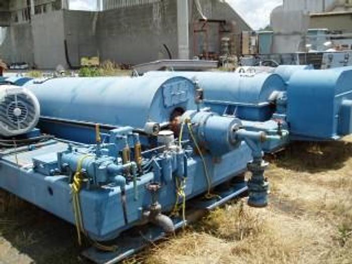 Used Centrifuge, Decanter, Humbolt-Wedag, Mdl B-3, 100 HP, C/st, #S732945