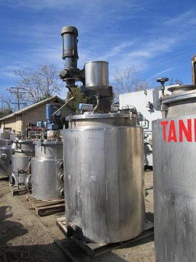 Used Reactor, 250 Gallon, 304 S/st, Jkt, Agit, CE Howard, #S737599