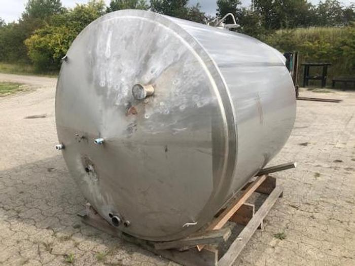 Brugt 6 m3 rustfri tank - isoleret.