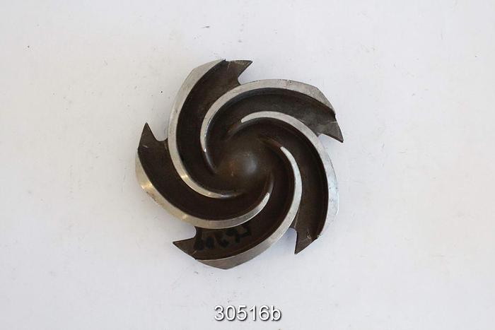 Used Goulds 3196 ST 5-Vane Impeller, 1.5x3x8 #30516