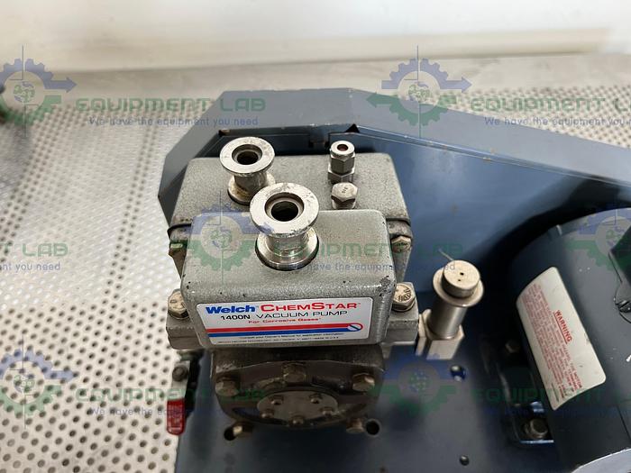Used Welch  ChemStar 1400N Rotary Vane Oil Belt Vacuum Pump w/ Westinghouse AC Motor