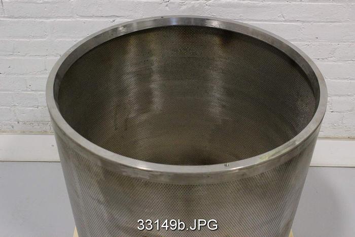 Used Bird 14 Pressure Screen Inner Basket, .076" Holes #33149
