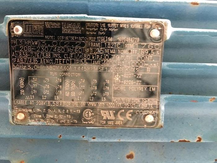 Used Used Magnatex Model MPL84-8-V25N-180TC 316 stainless steel centrifugal pump