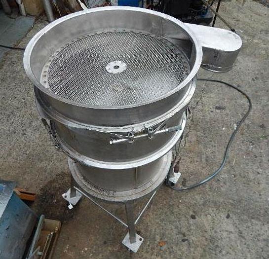 Used 24″ KASON SCREENER – 1 DECK – S/S – ON STAND WITH CASTERS (#9798)