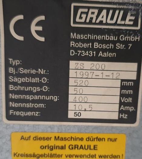 Gebraucht Zugsäge Graule ZS 200