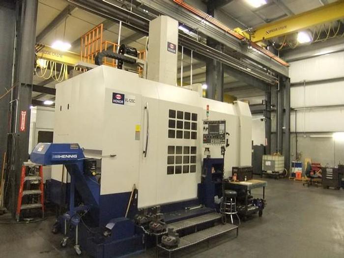 Used 2014 Honor Seiki VL-125C Double Column Vertical Turning Center