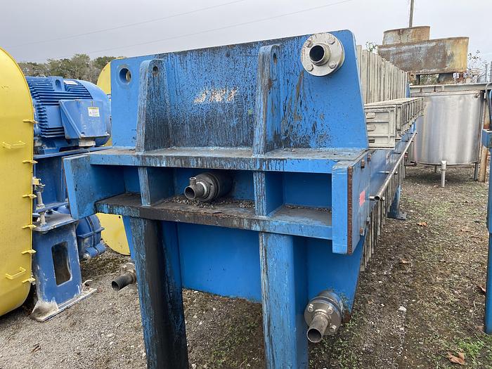 Used Used JWI 50 cu.ft. recessed plate filter press