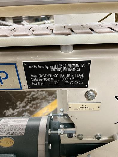 Used VTP VALLEY TISSUE PACKAGING MODEL 8450 SINGLE ROLL TISSUE WRAPPER