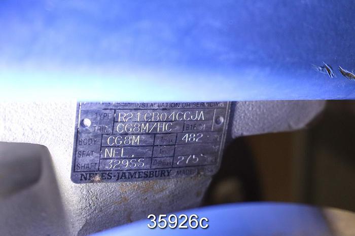 Used Neles Jamesbury R21cb04ccja Neles Jamesbury 4" Contro #35926