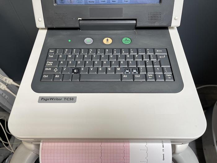Gebraucht Philips PageWriter TC50 EKG Gerät auf Trolley