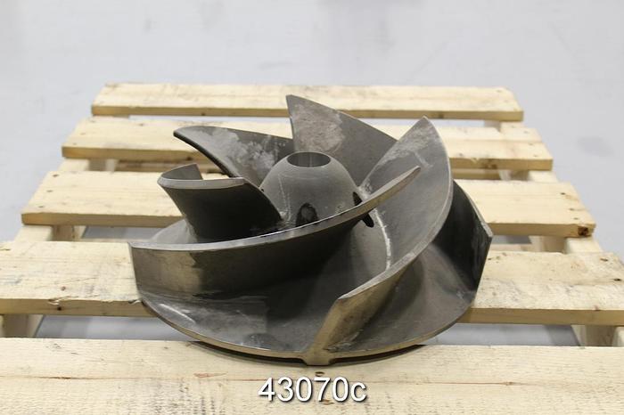 Used Sulzer APT 43-10 5-Vane 14.5" Diameter Stainless Steel Impeller #43070